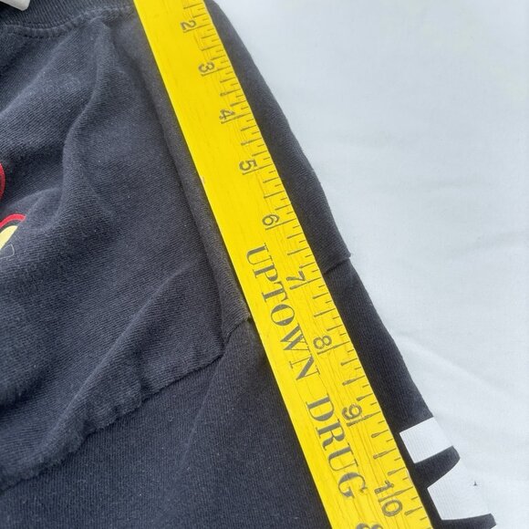 GILDAN Heavy 100% Cotton TearAway Long Sleeve Unisex LARGE Black Graphic Tee - Picture 12 of 16